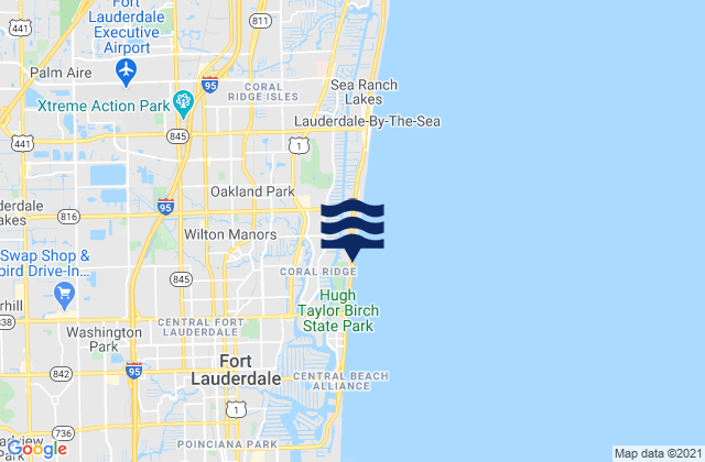 Karte der Gezeiten Lauderdale Lakes, United States