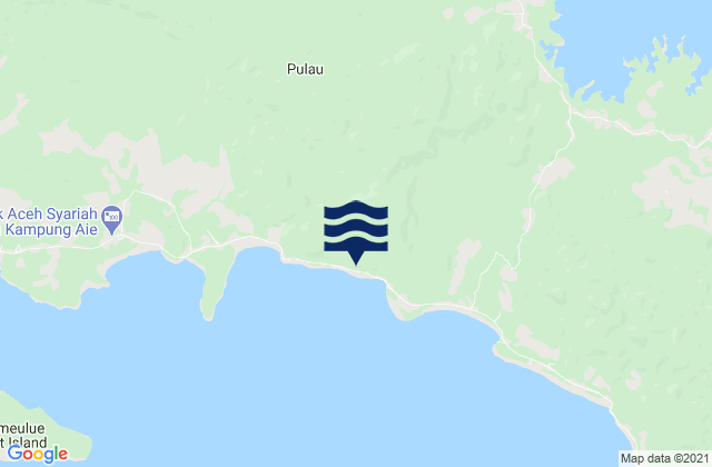 Karte der Gezeiten Lauke, Indonesia
