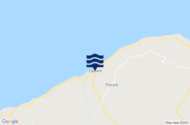 Karte der Gezeiten Lautem, Timor Leste
