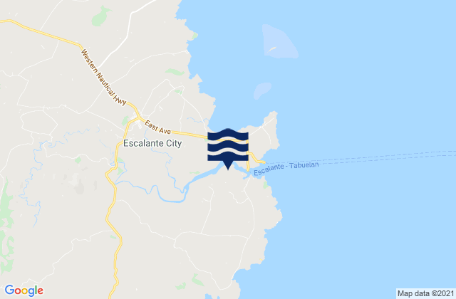 Karte der Gezeiten Lañgub, Philippines