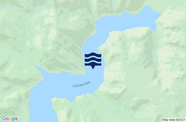 Karte der Gezeiten Le Conte Bay, United States