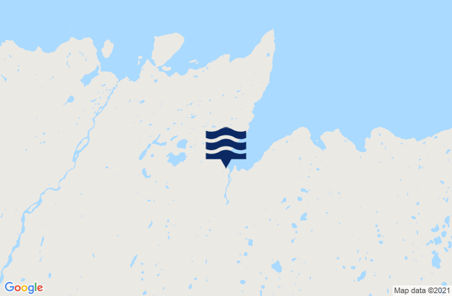 Karte der Gezeiten Leaf Basin, Canada