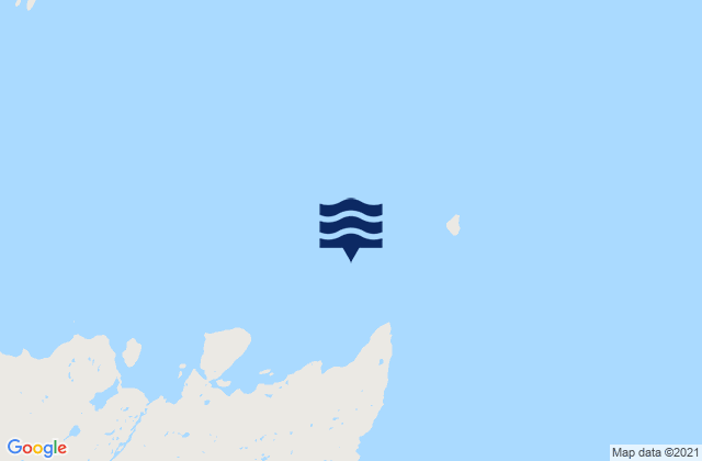 Karte der Gezeiten Leaf Bay, Canada