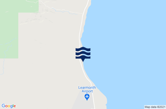 Karte der Gezeiten Learmonth, Australia