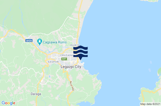 Karte der Gezeiten Legazpi City, Philippines