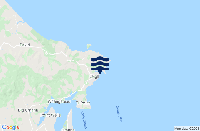 Karte der Gezeiten Leigh, New Zealand
