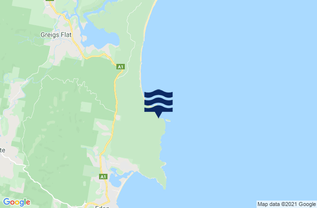 Karte der Gezeiten Lennards Island, Australia