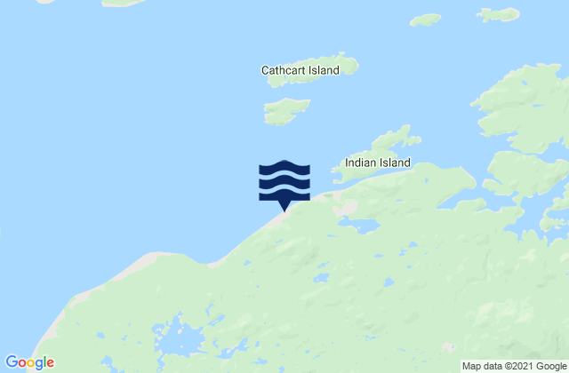 Karte der Gezeiten Leroy Bay, Canada