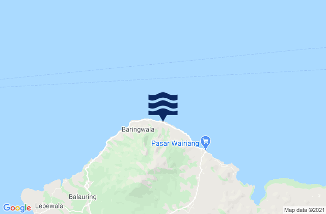 Karte der Gezeiten Leuwohung, Indonesia