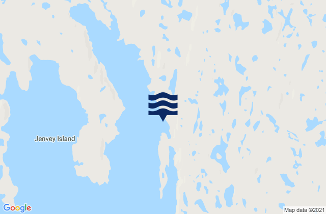 Karte der Gezeiten Lewis Bay, Canada