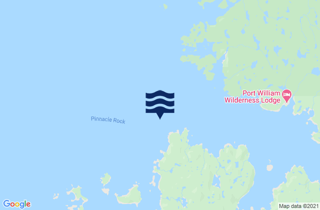 Karte der Gezeiten Lighthouse Point Shuyak Island, United States