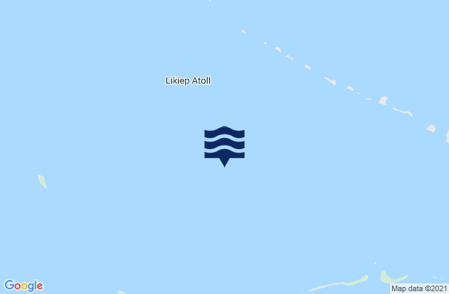 Karte der Gezeiten Likiep Atoll, Marshall Islands