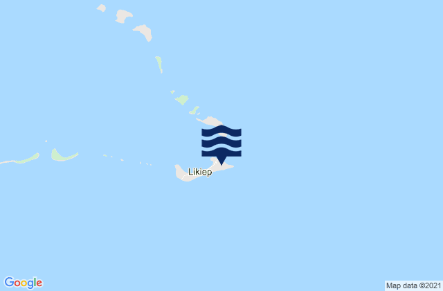 Karte der Gezeiten Likiep, Marshall Islands