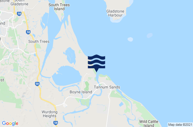 Karte der Gezeiten Lilleys Beach, Australia