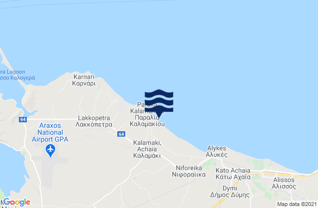 Karte der Gezeiten Limnokhórion, Greece