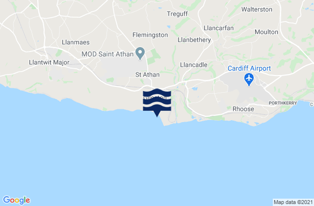 Karte der Gezeiten Limpert Bay Beach, United Kingdom