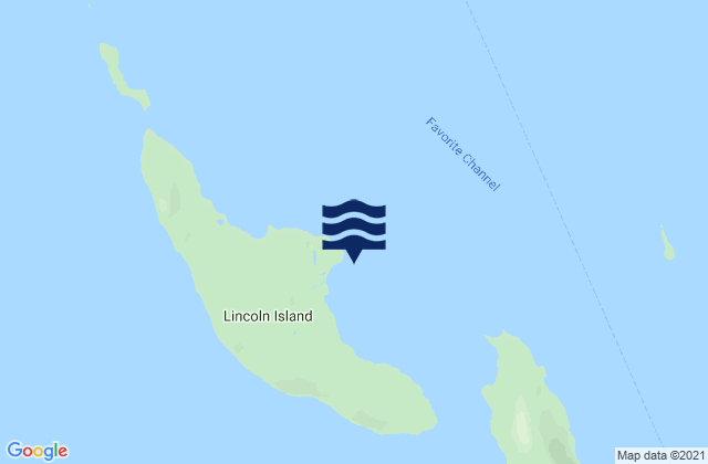 Karte der Gezeiten Lincoln Island, United States