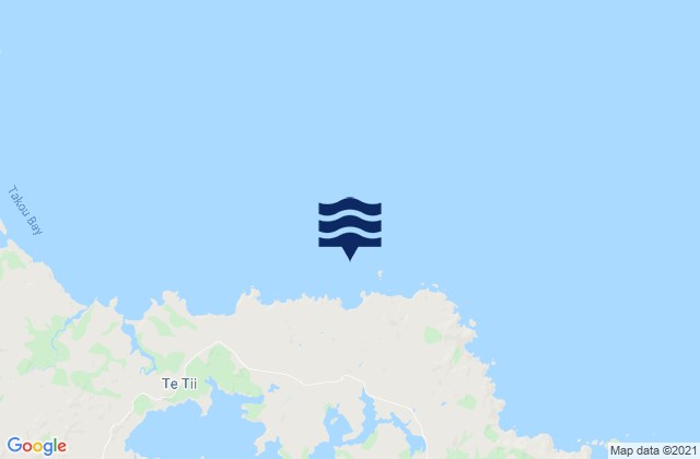 Karte der Gezeiten Lion Rock, New Zealand