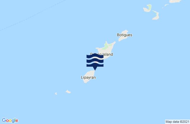 Karte der Gezeiten Lipayran, Philippines
