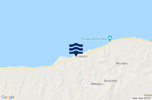 Karte der Gezeiten Liquiçá, Timor Leste