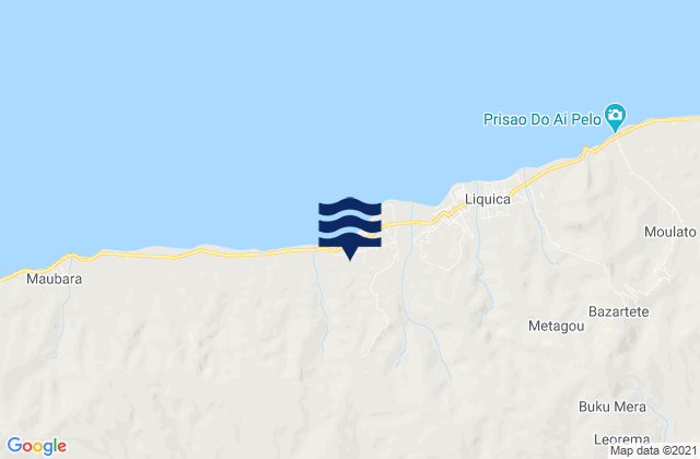 Karte der Gezeiten Liquiçá, Timor Leste