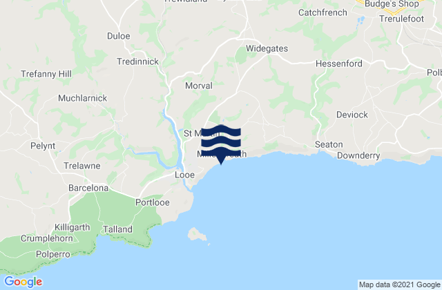 Karte der Gezeiten Liskeard, United Kingdom