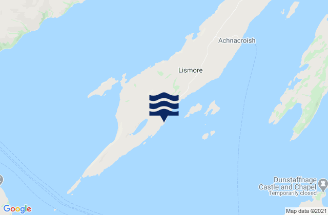 Karte der Gezeiten Lismore Island, United Kingdom