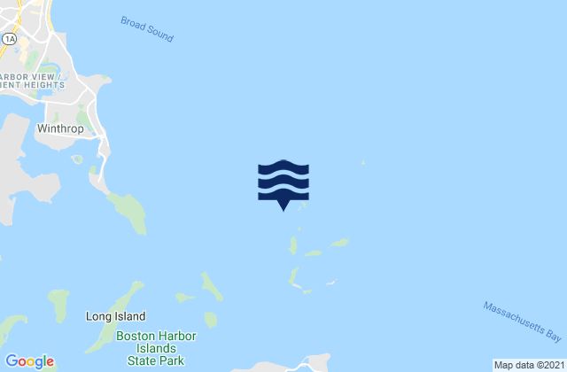 Karte der Gezeiten Little Calf Island 0.4 n.mi. NW of, United States