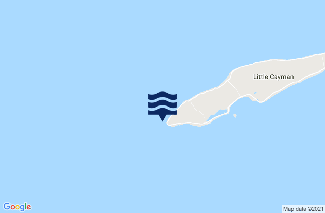 Karte der Gezeiten Little Cayman, Cayman Islands