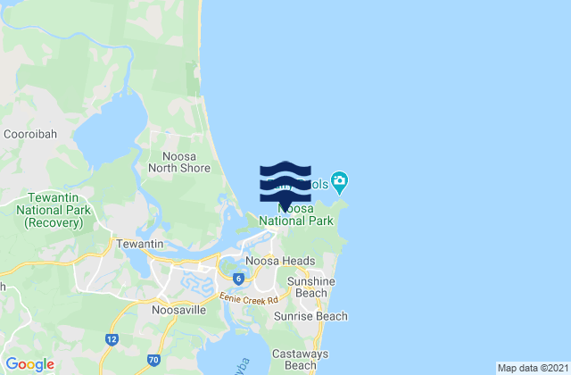 Karte der Gezeiten Little Cove, Australia