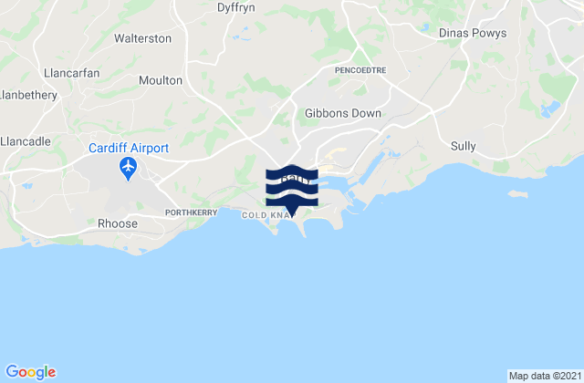 Karte der Gezeiten Little Island Beach, United Kingdom