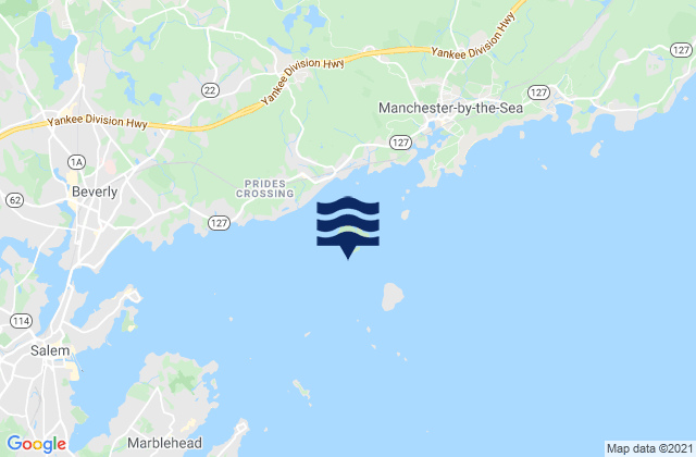 Karte der Gezeiten Little Misery Island, United States