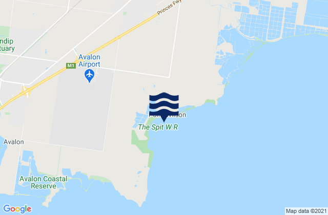 Karte der Gezeiten Little River, Australia