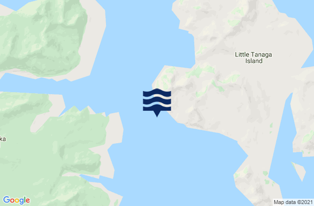 Karte der Gezeiten Little Tanaga Strait off Tana Pt, United States