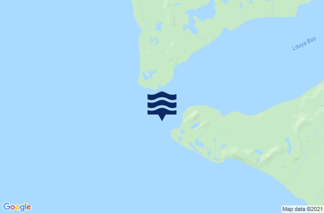Karte der Gezeiten Lituya Bay Entrance, United States