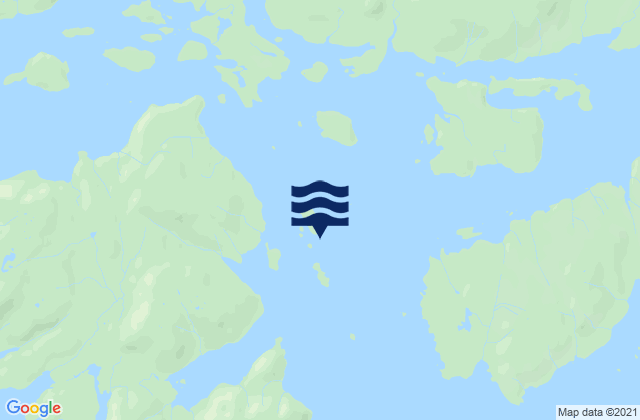 Karte der Gezeiten Lively Islands, United States
