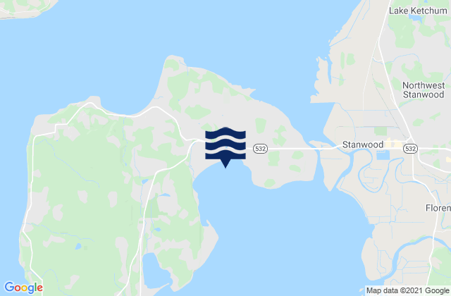 Karte der Gezeiten Livingston Bay, United States
