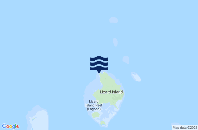 Karte der Gezeiten Lizard Island (QLD), Australia