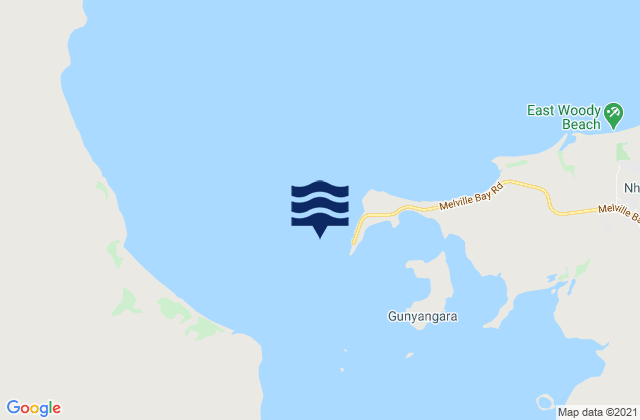 Karte der Gezeiten Lle Bay (Gove Harbour), Australia
