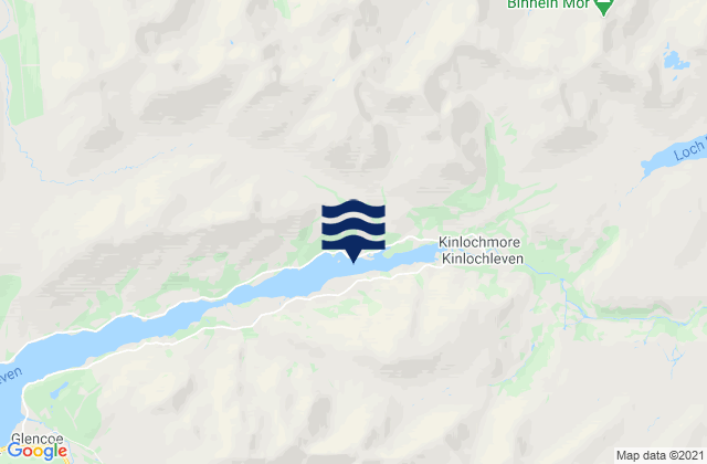 Karte der Gezeiten Loch Leven Head, United Kingdom