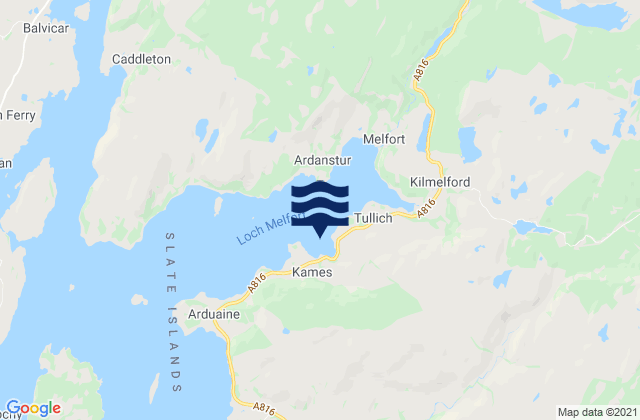 Karte der Gezeiten Loch Melfort, United Kingdom