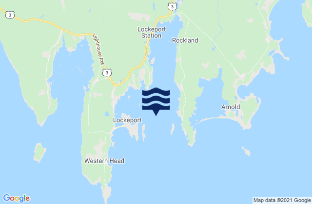 Karte der Gezeiten Lockeport Harbour, Canada