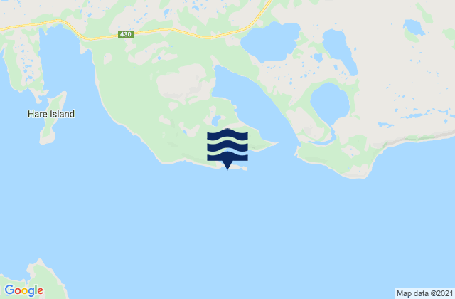 Karte der Gezeiten Locks Cove, Canada