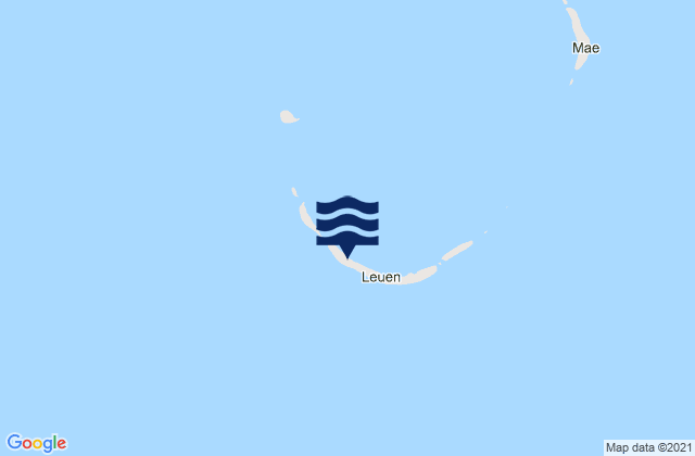 Karte der Gezeiten Loen, Marshall Islands