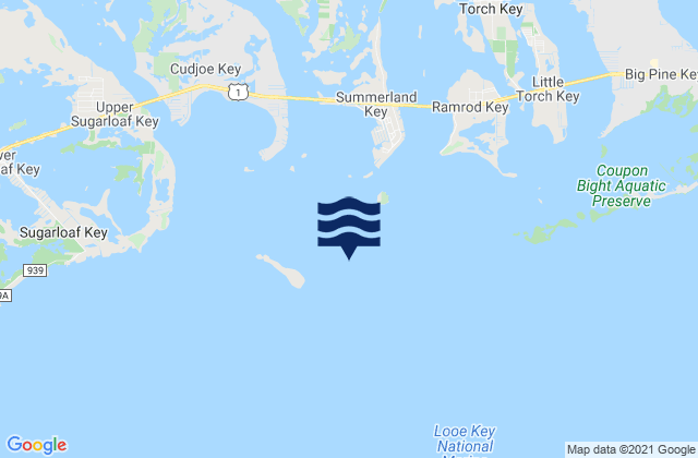 Karte der Gezeiten Loggerhead Key East of, United States