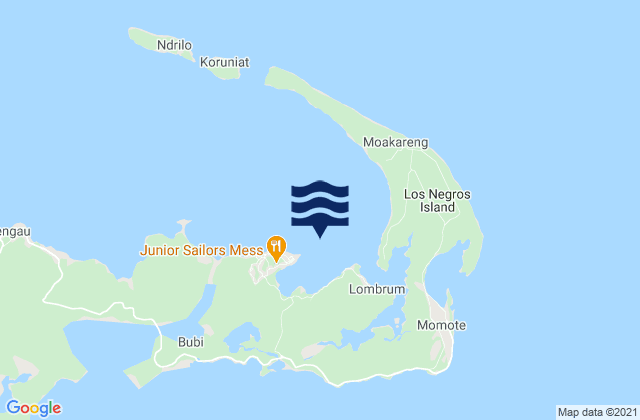 Karte der Gezeiten Lombrum, Papua New Guinea