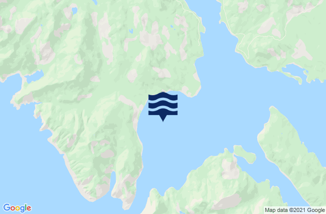Karte der Gezeiten Lomgon Islets, Canada