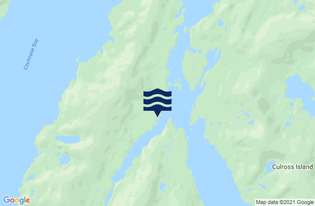 Karte der Gezeiten Long Bay Entrance Culross Passage, United States