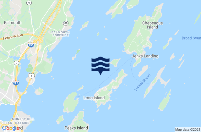 Karte der Gezeiten Long Island Mariner Ledge, United States