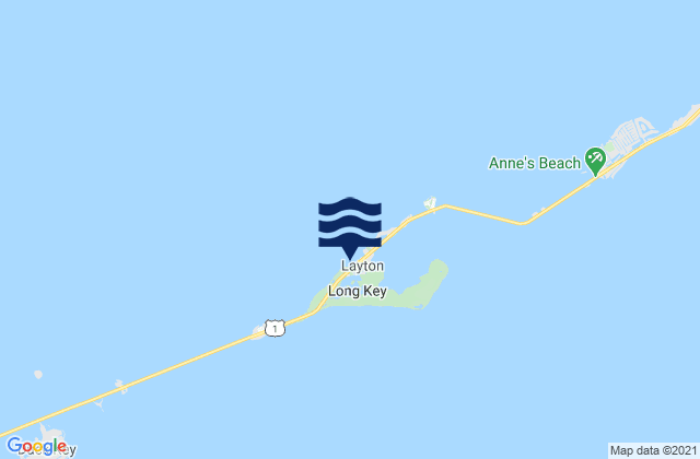 Karte der Gezeiten Long Key Lake (Long Key), United States